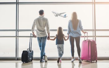 Family at the airport.