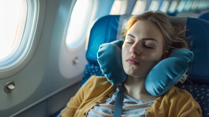 Bring along comfort items like a neck pillow or lumbar support for use while flying.