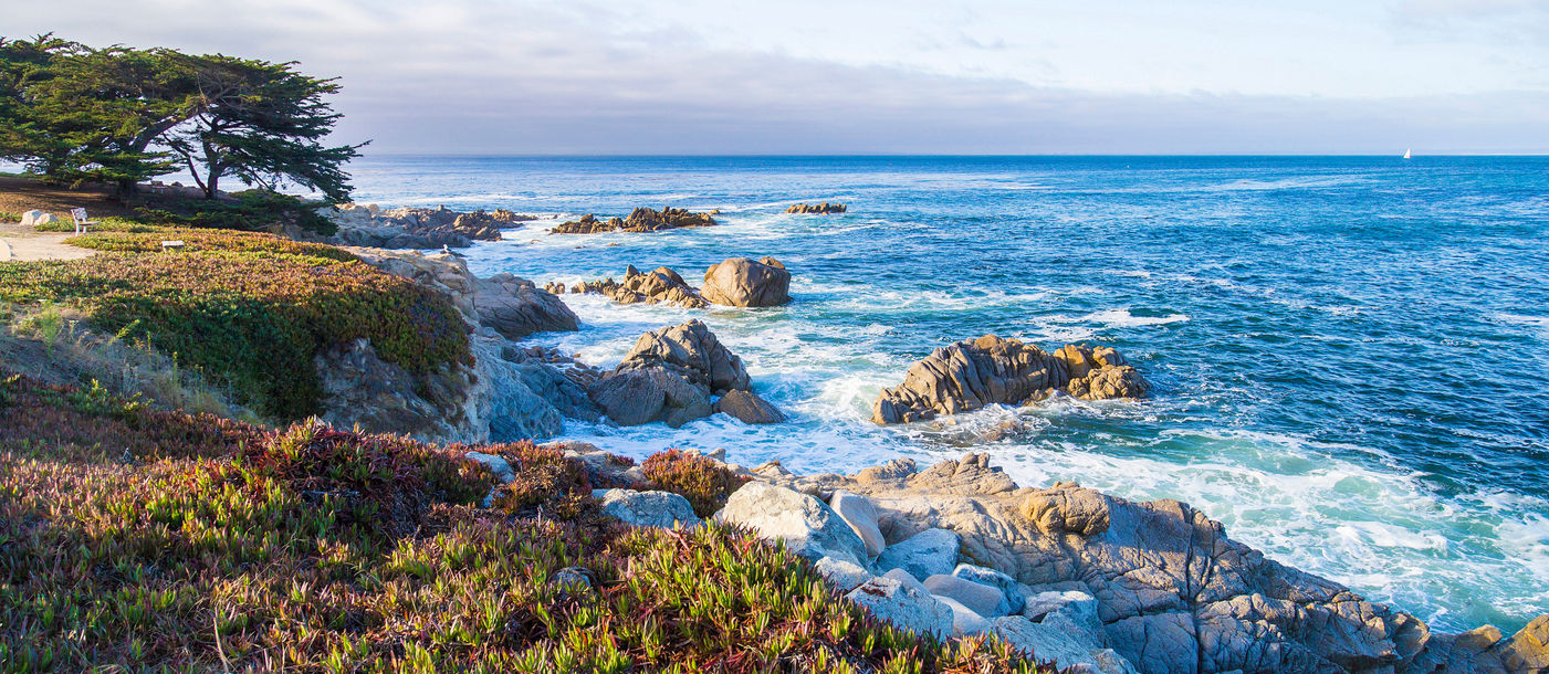 Seascape of Monterey Bay at Sunset in Pacific Grove, California, USA (Photo via Serbek / iStock / Getty Images Plus)