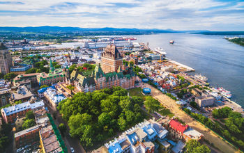 Quebec City and Old Port Aerial View, Quebec, Canada (Photo via rmnunes / iStock / Getty Images Plus)