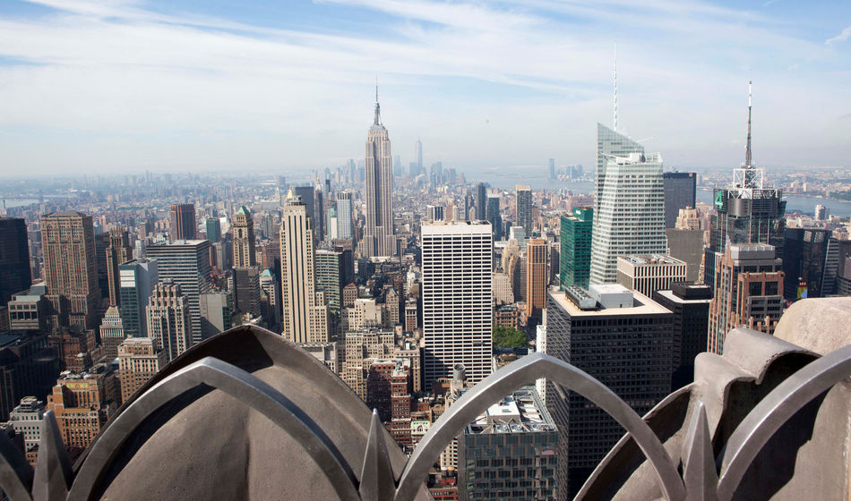 A view from the Top of the Rockefeller Center in New York City