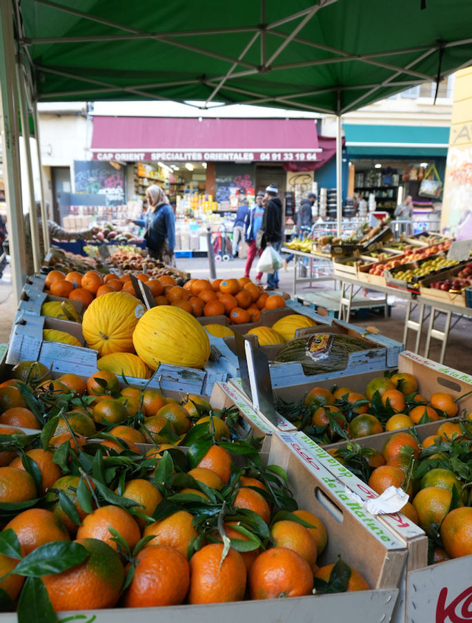 Fruit stand in Marseille, France