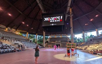 Xcaret Park stage, Xcaret M&#233;xico Espectacular night show.