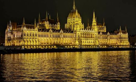 Hungarian Parliament Building in Budapest, christmas, budapest, hungary