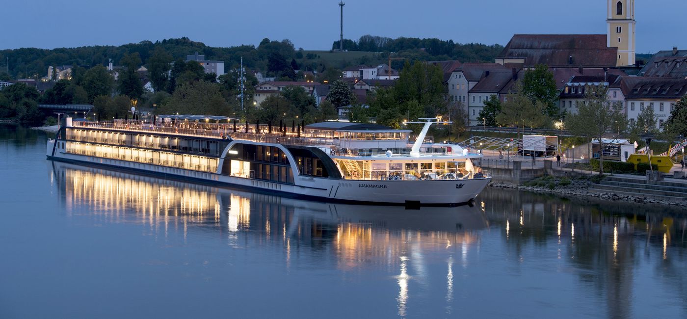 Image: Ama Waterways' AmaMagna in Vilshofen, Germany. (photo via AmaWaterways)