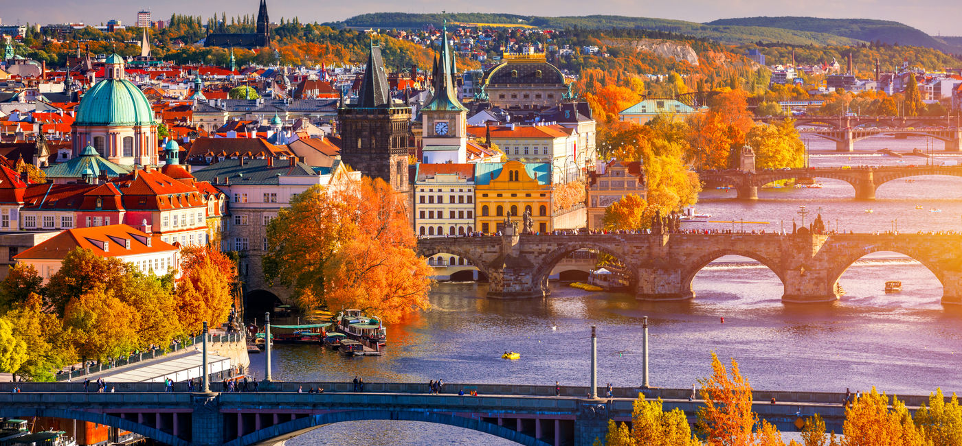 Image: Autumn on the Vltava River in Prague, Czech Republic. (Photo Credit: daliu/Adobe)