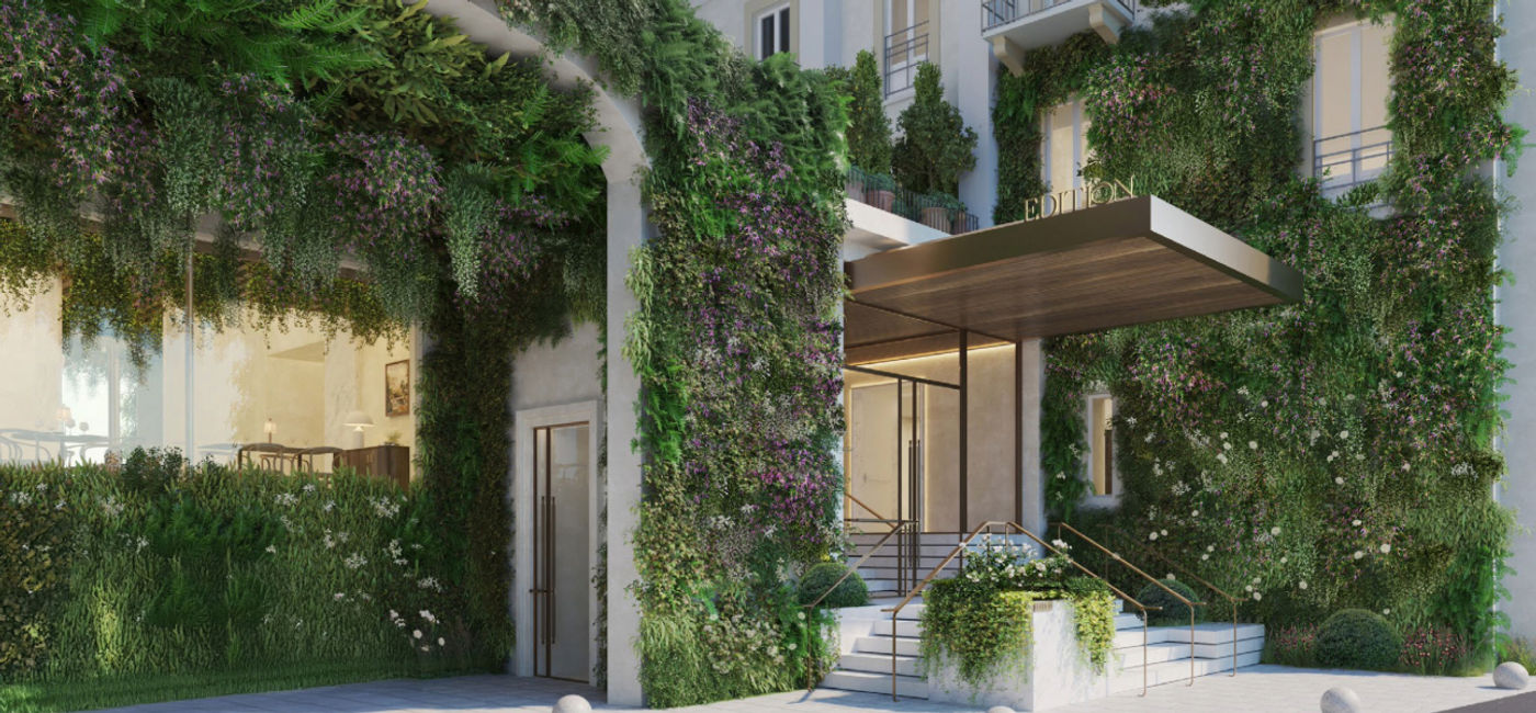 Image: Exterior rendering of The Lake Como EDITION. (Photo Credit: Marriott International)