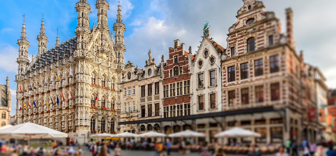 Image: Grote Markt and Town Hall in Leuven's main square, Belgium. (photo via iStock/Getty Images Plus/Flavio Vallenar)