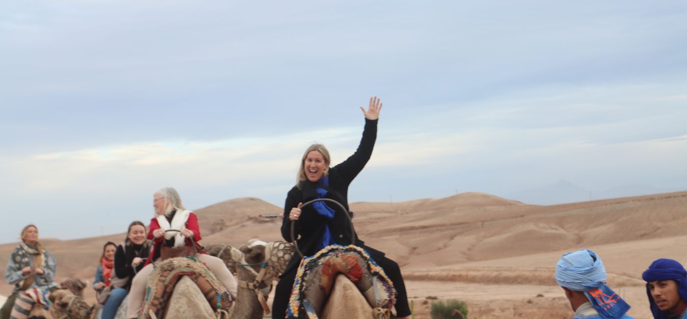 Image: Riding a camel in Morocco (Photo Credit: Collette)