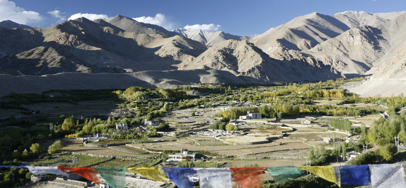 Image: The mountainous landscape of India's Ladakh Valley. (Photo Credit: Steve Wroe / Intrepid Travel)