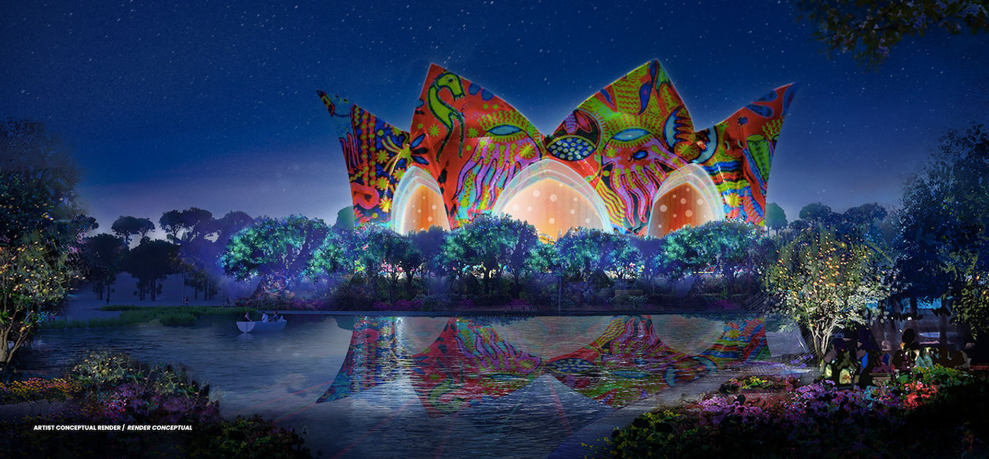 Image: The new Cirque du Soleil theater at VidantaWorld's BON Luxury Theme Park is designed exclusively for LUDÕ. (Photo Credit: VidantaWorld Riviera Maya)