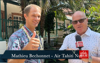 John Kirk with Mathieu Bechonnet President & Managing Director - Air Tahiti Nui