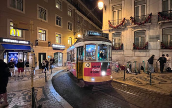 Lisbon's iconic tram.