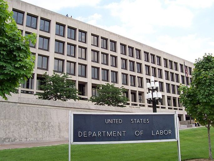 The Frances Perkins Building of the U.S. Department of Labor headquarters in Washington, D.C.