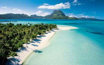 The Guaguin sailing Bora Bora, South Pacific, Society Islands, Paul Gauguin Cruises