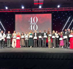 Members of the inaugural 40 Under 40 at the 2024 Travvy Awards