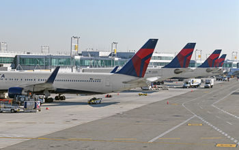 Delta Air Lines planes at JFK Airport