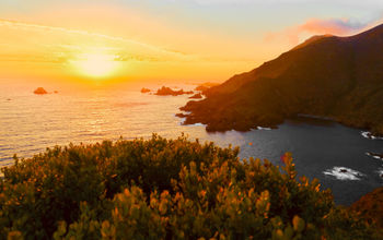 Pacific Ocean Sunset Near Ensenada