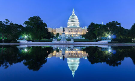 The United Statues Capitol Building, Washington DC, USA. (photo via Tanarch / iStock / Getty Images Plus)