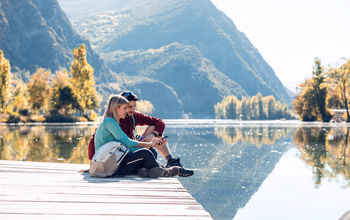 Couple hiking the outdoors